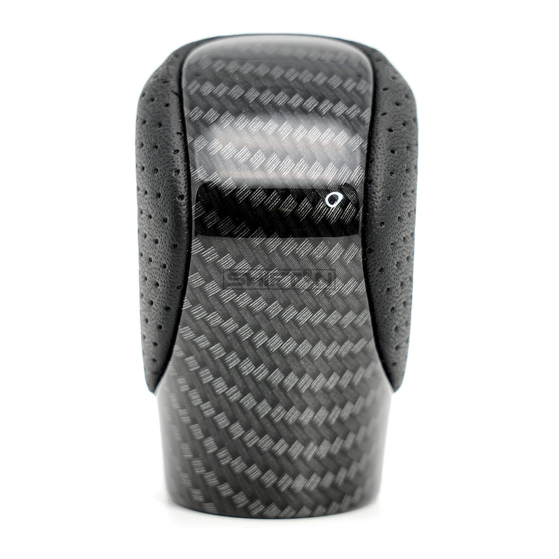 Gear Shift Knob Shifter for Lexus ES GS GX is NX RC RX 200t 300 350 3450h 450hL 350L (Punched Black Leather/Carbon Pattern) Punched Black Leather / Carbon Pattern