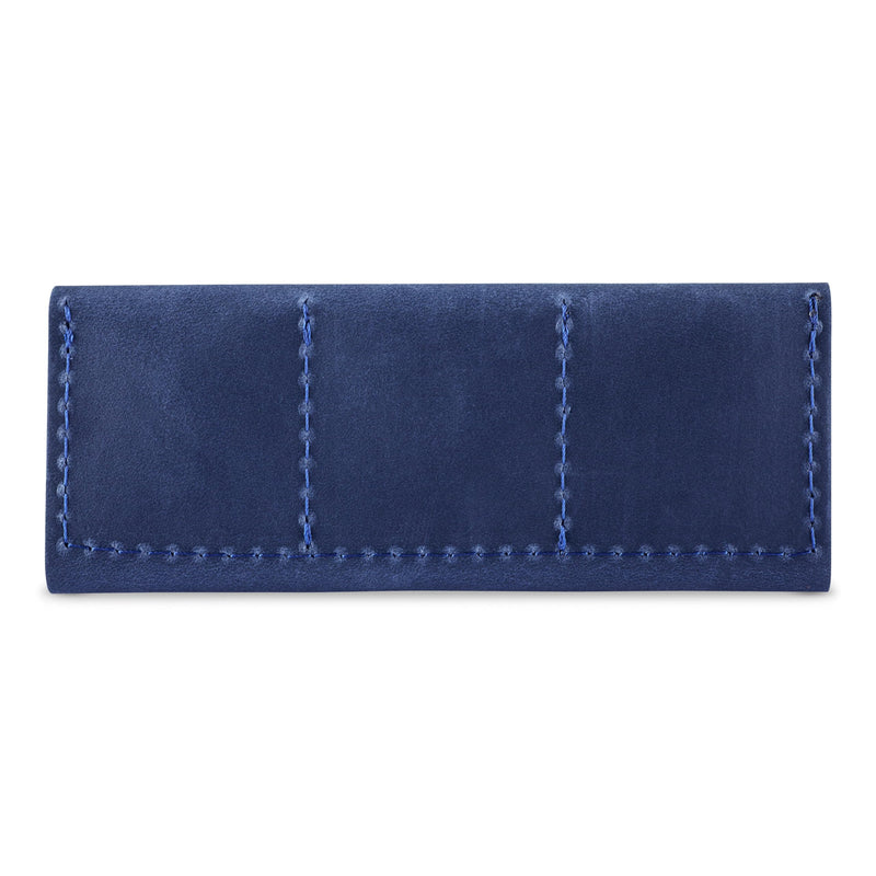 Leather SD Card Holder, SD Card Case, Micro SD Card Holder Organizer, SD Card Storage Case, Memory Card Case Cover, Travel Memory Card Case (Blue) Blue