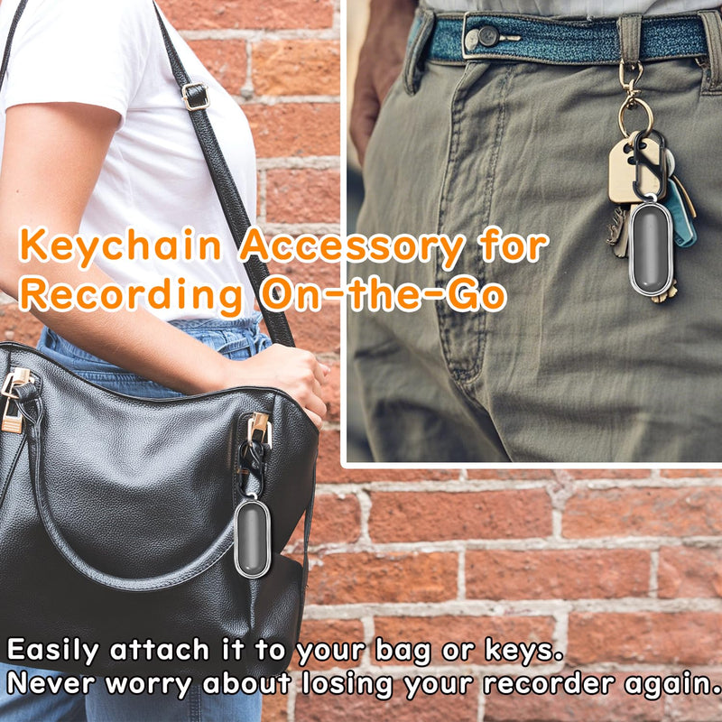 for [Plaud] NotePin AI//NotePin S Ai Voice Recorder, Wristband & Neckband, PC Case & Metal Strap & Neck Strap Black