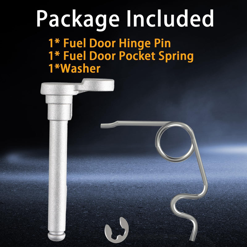 Permanent Repair Kit Fuel Tank Repair Kit (Fuel Door Hinge Pin with Gas Door Spring) Compatible with 2007-2021 Tundra Replace#: 77368-0C010 Spring+Hinge
