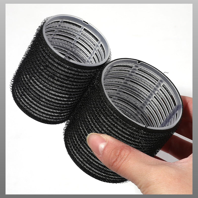  [AUSTRALIA] - Black Hair Rollers - 28 Pcs Hair Rollers with Clips Velcro Rollers for Bangs, DIY Hairstyle Tools for Women, Salon Hairdressing Curler