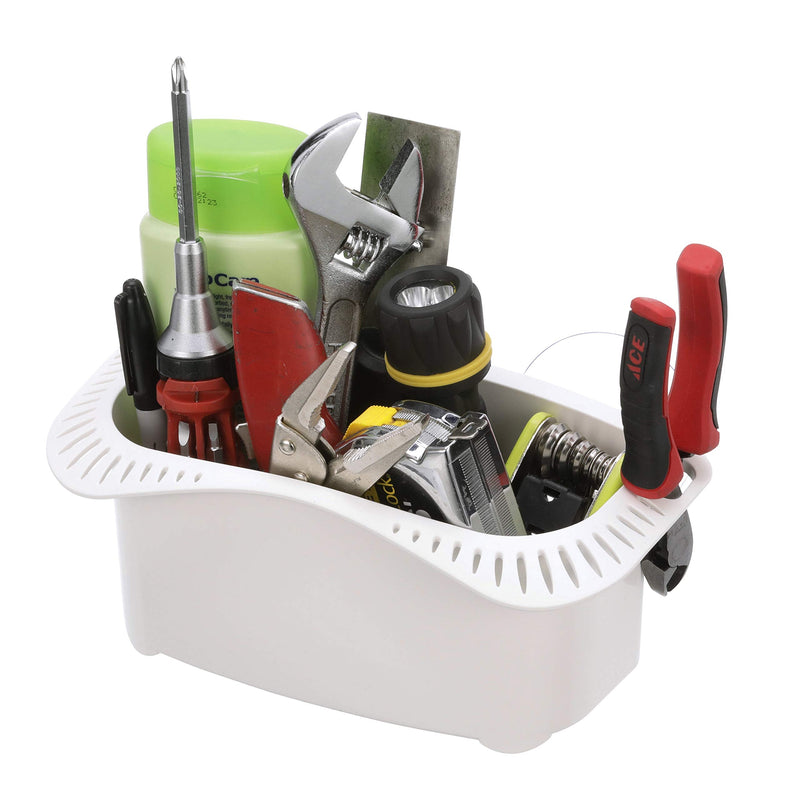 Attwood 11849-2 Cockpit Caddy, Holds Fishing Gear and Personal Items, Slots for Over 22 Lures, White Plastic One Size