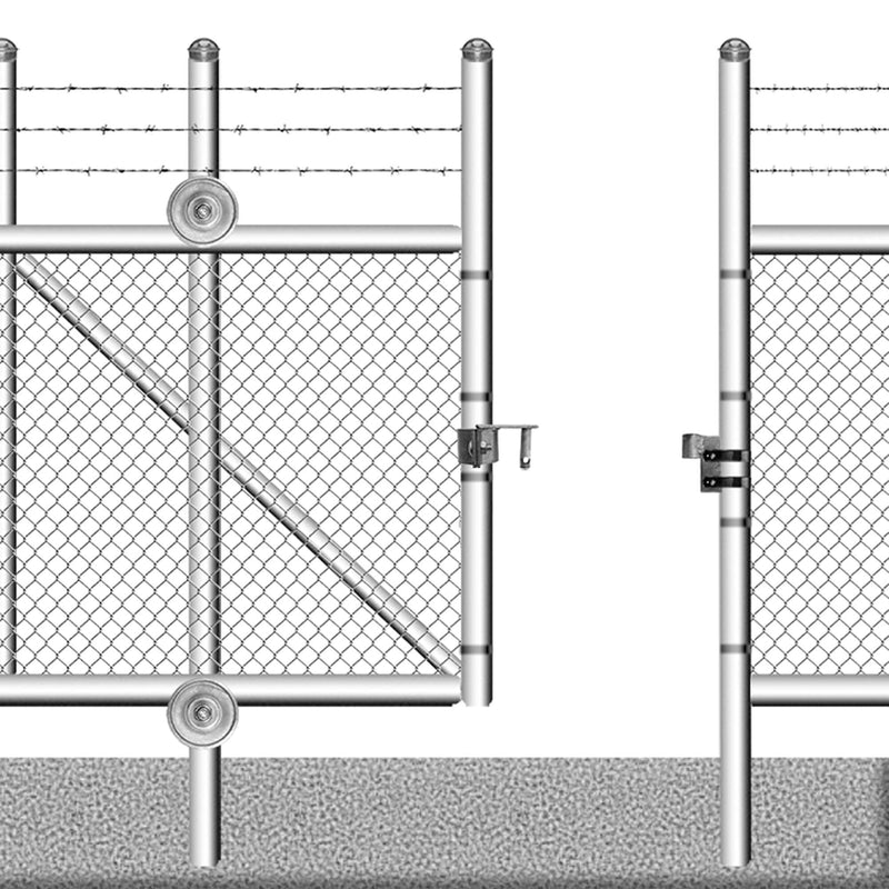 Jake Sales Rolling/Sliding GATE Latch: for 1-5/8" & 1-7/8" (2") Chain Link gate Pipe Sizes - ROLO GATE Latch
