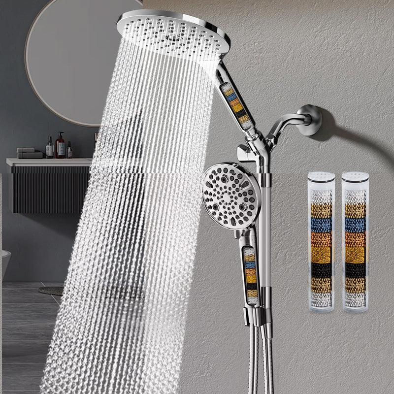JONKEAN 4 Pack Shower Filter Replacement Cartridge, Shower Head Filters for Hard Water, KDF Shower Filter Cartridge to Remove Chlorine and Harmful Substances