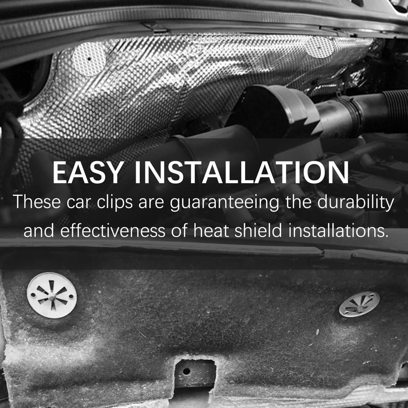 5 Set Car Heat Shield Repair Kit with Washers,Exhaust Heat Shield Clips for Underbody,Professional Car Accessories Car Clips Replacement OEM Number 6715468,N90335004,N9033500