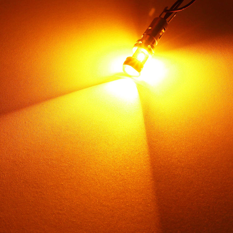 PHINLION 3600 Lumens 1156 7506 Amber LED Turn Signal Light Bulbs Super Bright P21W 1141 2396 7506 LED Bulb for Car Truck Motorcycle RV Blinker Lights, Amber Yellow