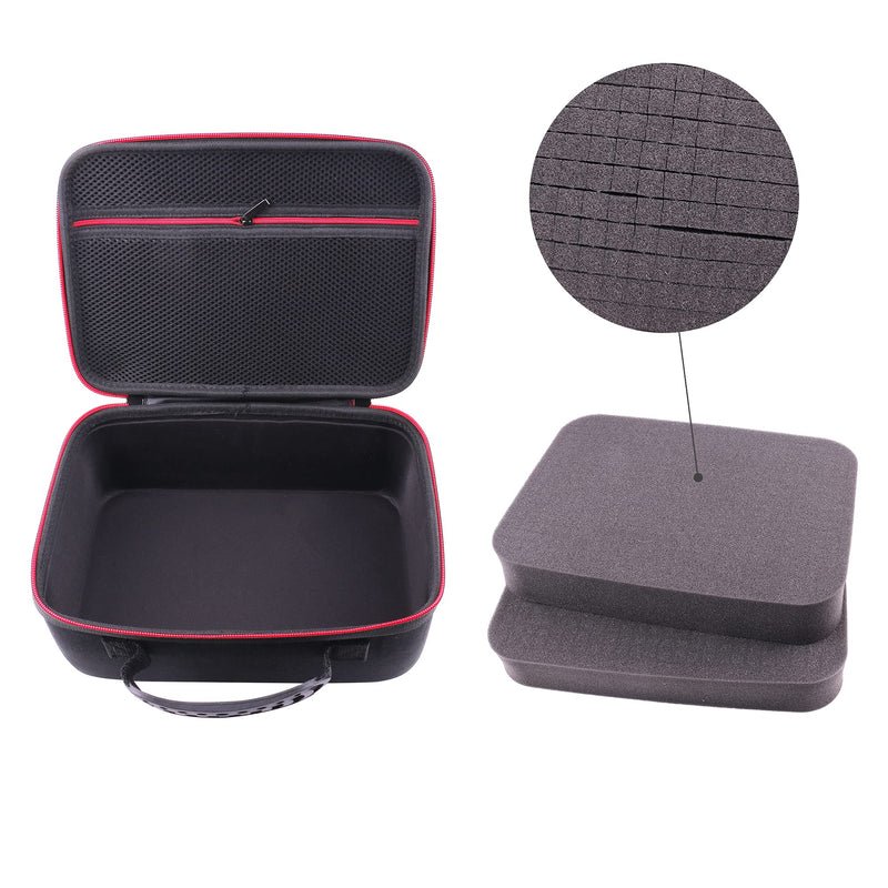 Hard Case with Customizable Foam Insert, 11 x8.26 x4.33 inch Hard Sided Camera/Digital Case EVA Shockproof Outdoor case, Suitable for Small Drone, Camcorder,Pistol, Action Camera, and Others