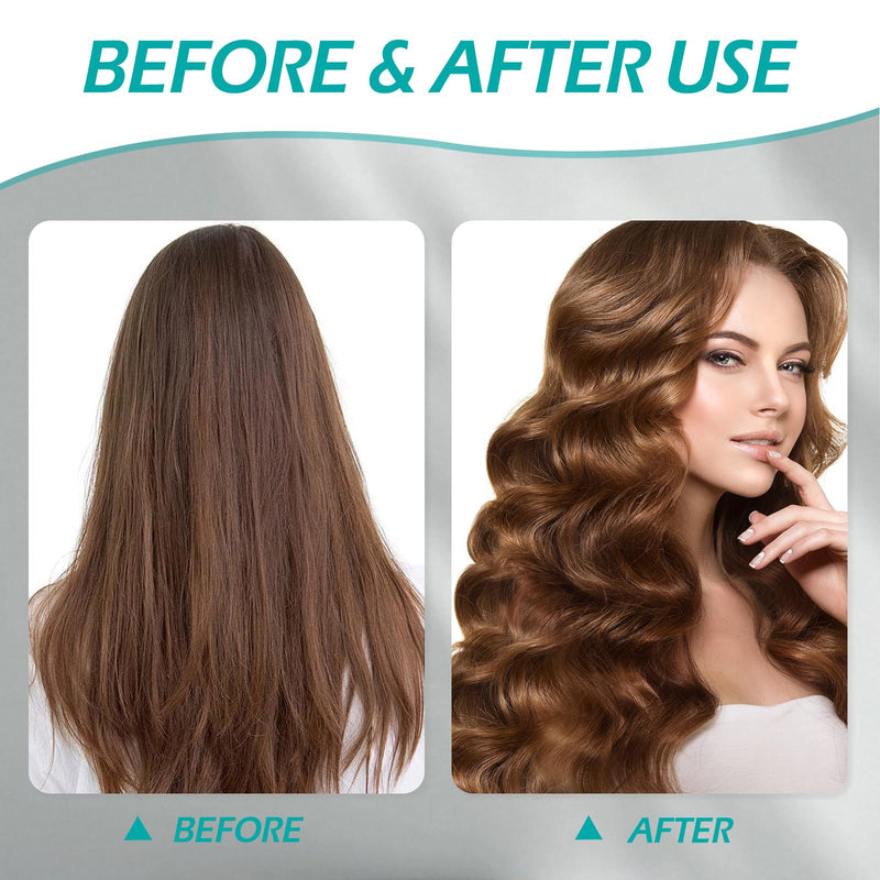  [AUSTRALIA] - Heatless Hair Curler,GeeRic 6 PCS Hair rollers for Overnight Curls, Heatless Curls, Overnight blowout rods with Satin Hairs Scarf and Shower Cap Black