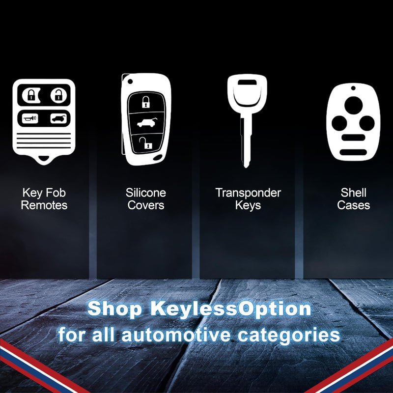 KeylessOption Key Fob Replacement for 2010 2011 2012 2013 2014 2015 2016 2017 2018 2019 Buick Encore Chevrolet Chevy Camaro Equinox Impala Malibu GMC Terrain Remote, 5-Button OHT01060512 1-Pack