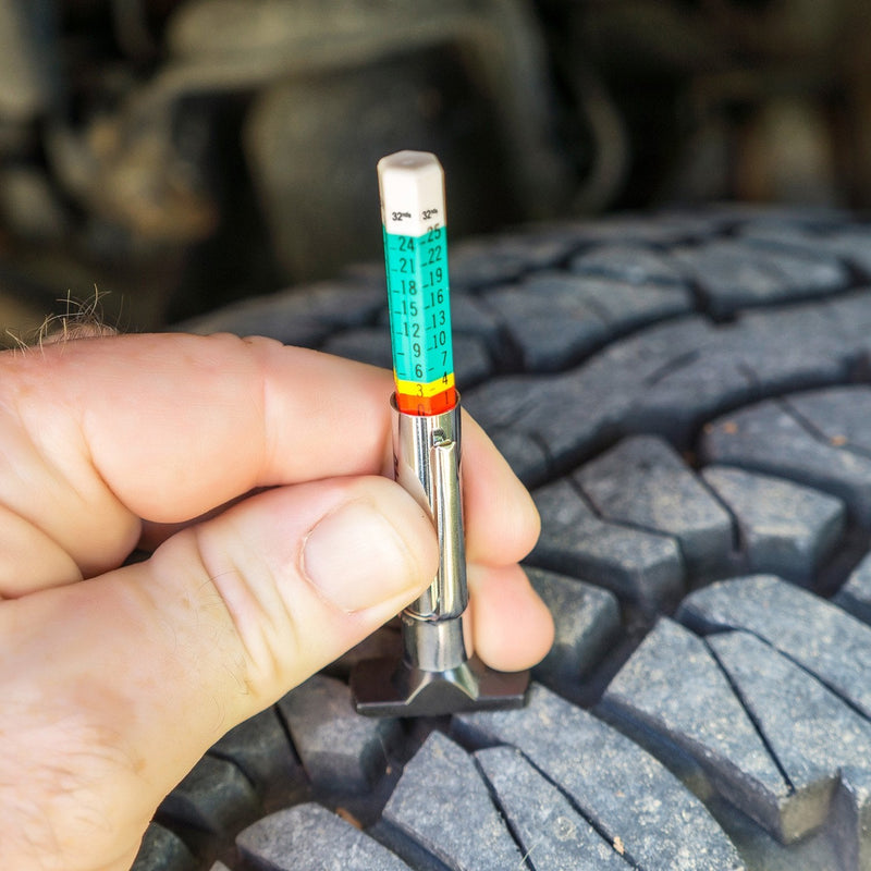 Pangda 10 Pack Tyre Gauge Tyre Tread Depth Gauge Tool, Color Coded