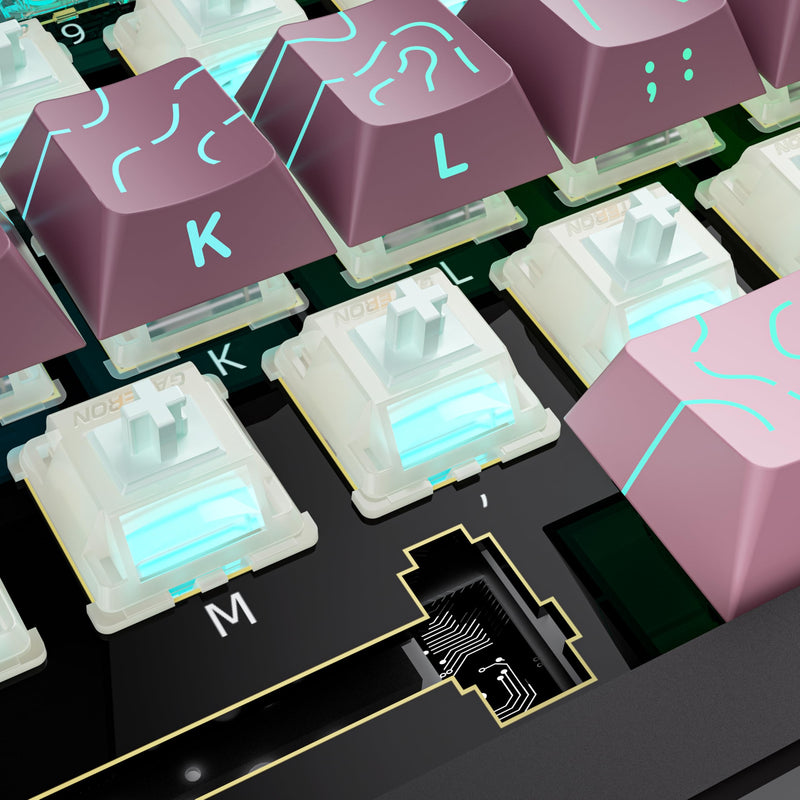 Gateron Milky Yellow Green Tea Pro V3 Keyboard Switches,Pre-lubed 5-Pin Tactile Switches with Light Guide Pole for MX Mechanical Gaming Keyboard(Pro Brown V3,108Pcs) 108Pcs
