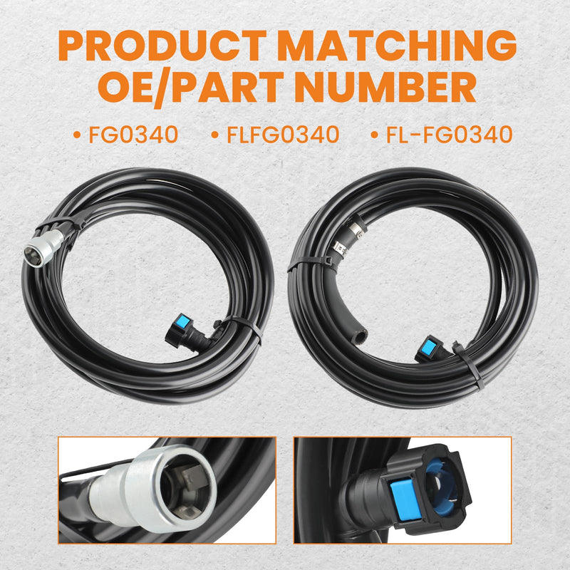maXpeedingrods FG0340 Fuel Lines Repair Kit, for 2004-2010 Chevrolet Silverado, Fuel Vent Lines FL-FG0340 for GMC Sierra 1500 2500 3500 4.3L, 4.8L, 5.3L, 6.0L, 8.1L Pickup, Direct Replacement