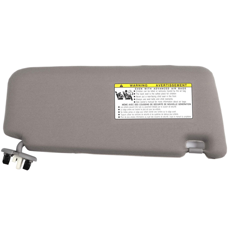 Ezzy Auto Gray Left Driver Side Sun Visor fit for Toyota Camry with Sunroof and Light 2007 2008 2009 2010 2011