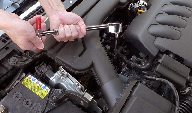 QualConnect® 1/2-inch Sidewinder Speedwrench, Professional Drive Reversing, Reversible Speedwrench, Ratchet w/Knurled Handle w/U.S. patent no. 6718850B2