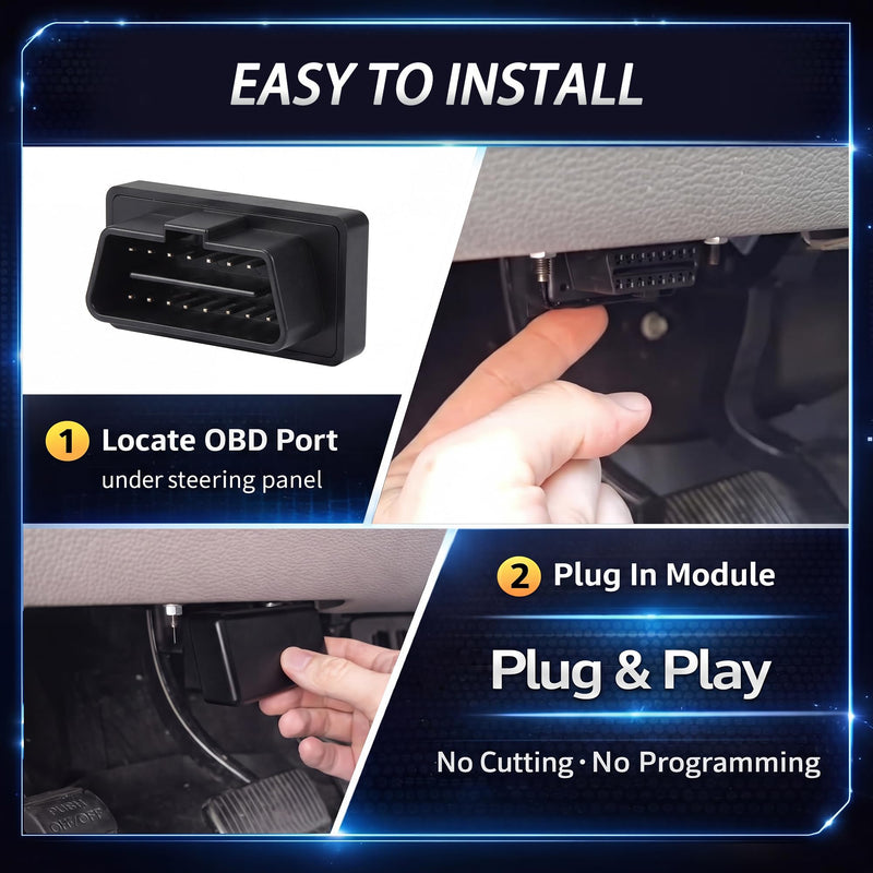 OBD Auto Start Stop Eliminator for 2015-2020 Ford F150 Auto Stop Disable | Plug Play Auto Stop Eliminator Memory Module Cancels, No Coding No Error Codes, Free Manual A-OFF Switch, F150 Accessories