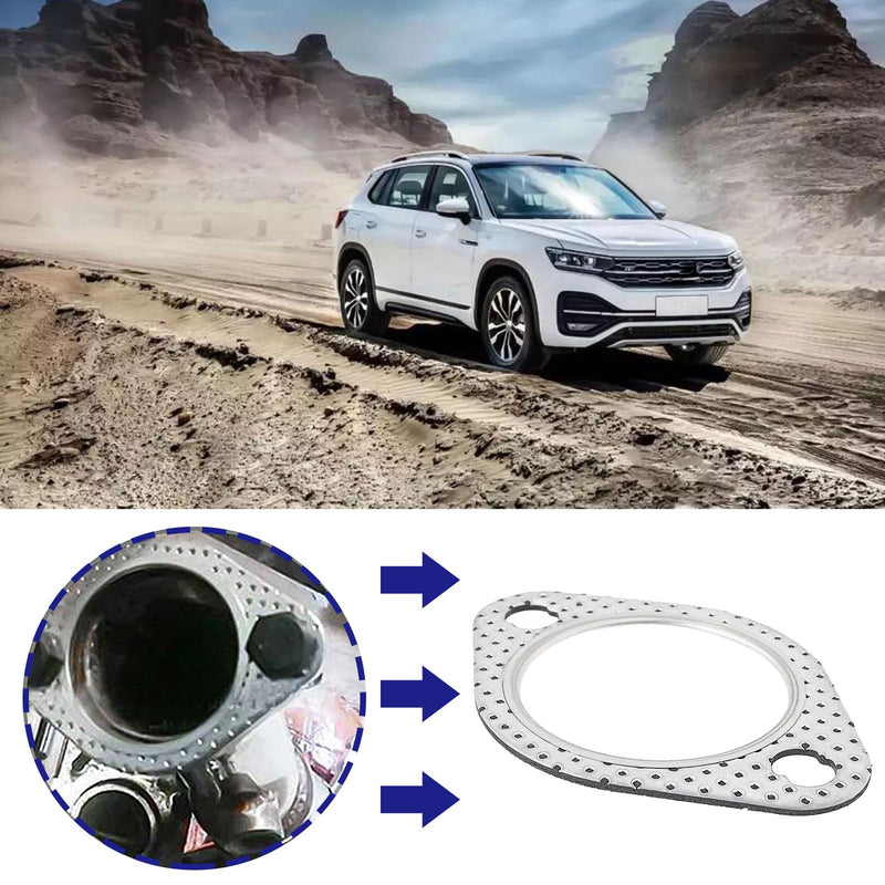 2pcs Metal Exhaust Manifold Gasket Replacement Part 18107502346 Compatible with BMW 3 Series X3 5 Series Touring Z3 Roadster