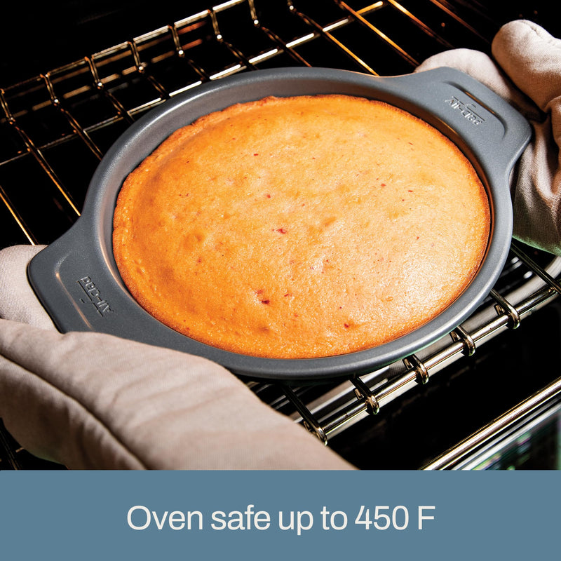 All-Clad Pro-Release Nonstick Square Baking Pan 8x8 Inch Oven Safe 450F Half Sheet, Cookie Sheet, Muffin Pan, Cooling & Baking Rack, Round Cake Pan, Loaf Pan, Baking Pan Grey 8 X 8 inch