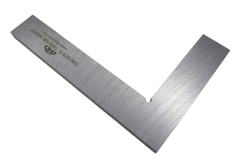 Kinex 4033-02-015 6 Inches Tall x 4 Inches Wide Flat Solid Machinist Square DIN 875/0 Square to w/in 0.0003 Inches