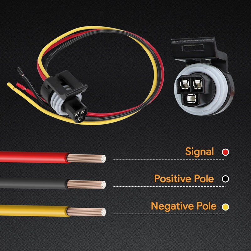 Stainless Steel Exhaust Back Pressure Sensor Tube & EBP Sensor with Wire Harness Fit for Ford F250 F350 7.3L Powerstroke Diesel 1999-2003 Replace # 1850353C1 1C3Z-9D477-AA 1837875C1