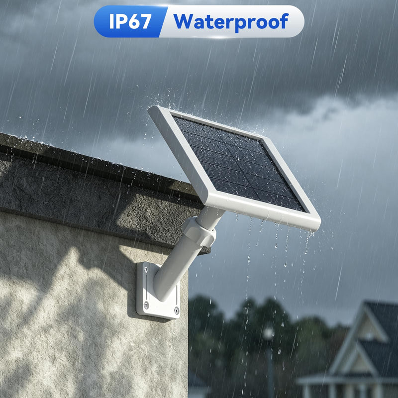 Universal Solar Panel Wall Mount Bracket for Ring,Blink,Eufy,Arlo and Wyze Solar Panel,Extendable Mounting Arm & Multi-Angle Adjustment,Fit Most Security Camera Solar Panel,Weatherproof Outdoor