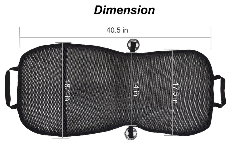  [AUSTRALIA] - YUNZLAN Summer Cooling Ventilated Mesh Seat Cushion for Car,Universal Breathable Vented Seat Cover Fis Cars SUVs Trucks Vans Pickups for Driving Seat – 40.5" x 18" – Black