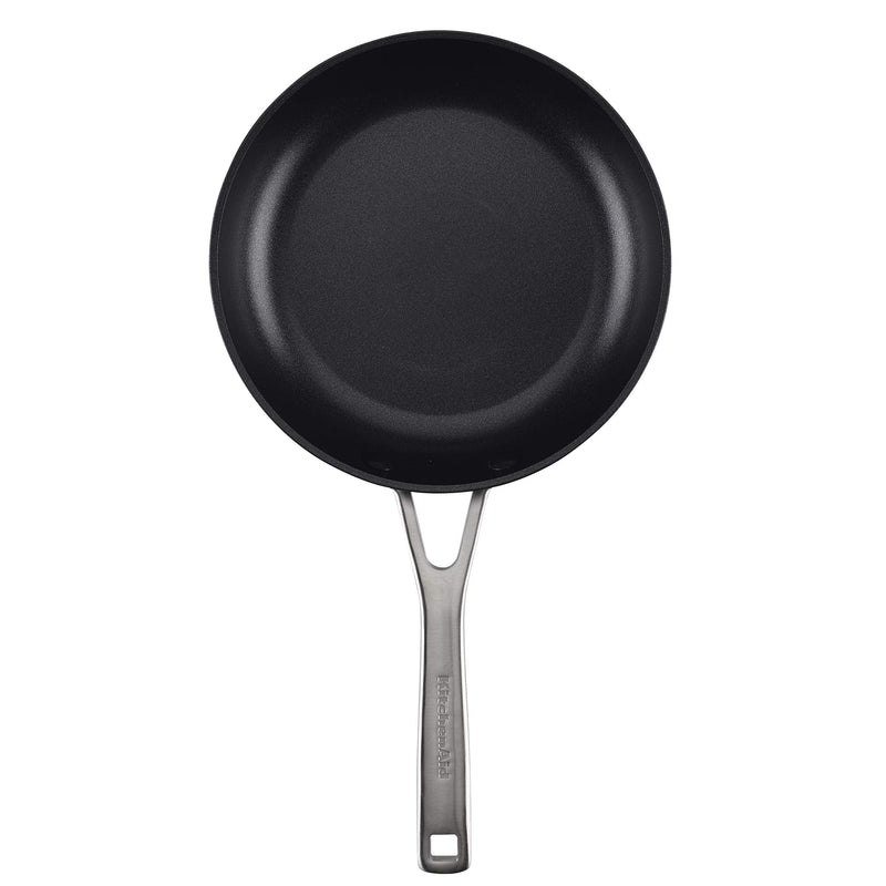 KitchenAid Hard-Anodized Induction Nonstick Frying Pan, 8.25-Inch, Matte Black Small Pan Skillet (8.25")