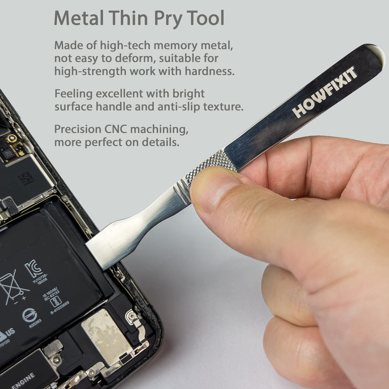 HowFixit Opening Tools for Electronics Repair - Safely Disassemble Your Cell Phone, Smartwatch, Camera, Drone, Laptop, Tablet 15-in-1