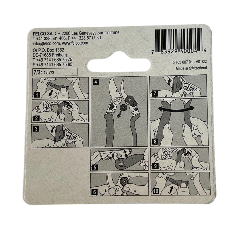Felco Hand Pruner Replacement Blade (7/3) for Felco Hand Pruners F7 & F8 - Spare Cutting Blade for Garden Pruning Shears & Bypass Clippers (Single Pack)