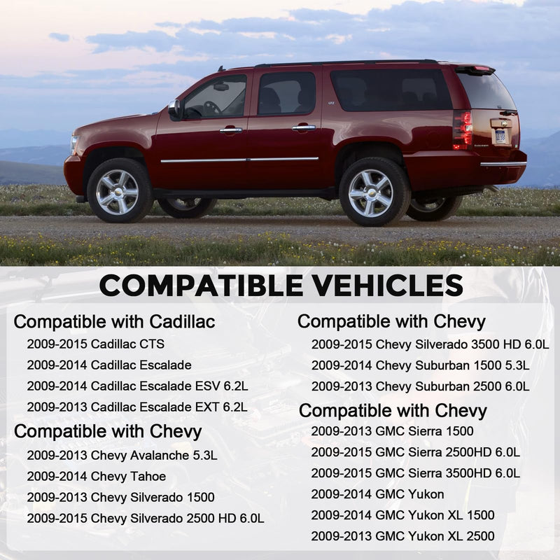 Mass Air Flow Sensor MAF Sensor Compatible with Cadillac CTS Escalade Chevy Avalanche Silverado Suburban Tahoe GMC Sierra Yukon XL 1500 2500 Replaces 10393948 23256991