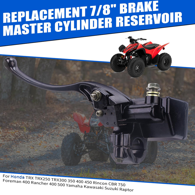 Replacement 7/8" Brake Master Cylinder Reservoir for Honda TRX TRX250 TRX300 350 400 450 Rincon CBR 750 Foreman 400 Rancher 400 500 Yamaha Kawasaki Suzuki Raptor