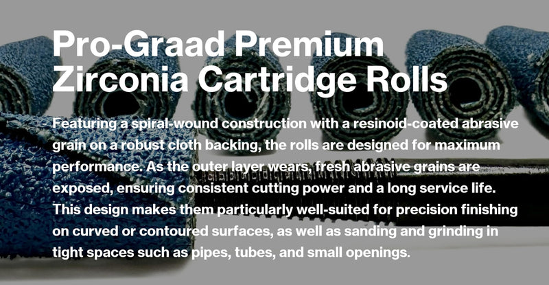 50 Piece Zirconia Abrasive Sanding Cartridge Spiral Roll Sander Kit, Mini Cone & Cylinder Kit for Metal, Wood, Stainless, Welds, Engine Porting – Die Grinder & Rotary Tool Accessories