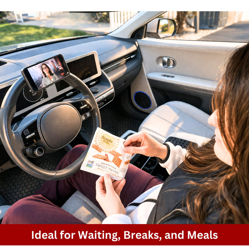 Maxby Steering Wheel Phone Holder with Magnetic Mount for Parked Use | Magnetic mount installs in seconds; 360° rotation enables hands-free viewing for calls, videos and meals while parked.