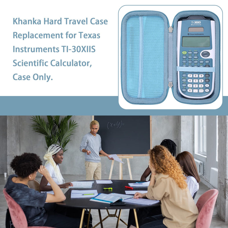 Khanka Hard Travel Case Replacement for Texas Instruments TI-30XS MultiView/TI-36X Pro Engineering Scientific Calculator, Case Only (Blue) Blue