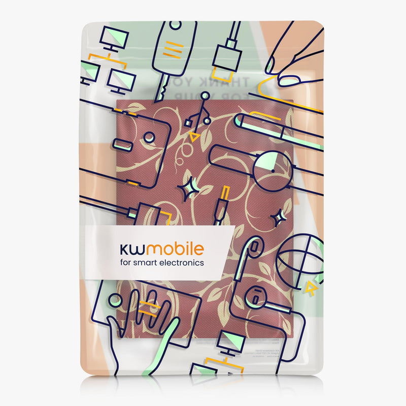 kwmobile Linen Printer Cover Compatible with Epson Expression Home XP-3200 / XP-4200 / XP-4205 Case - Good Story Yellow/Orange/Red Good Story 06-29-09