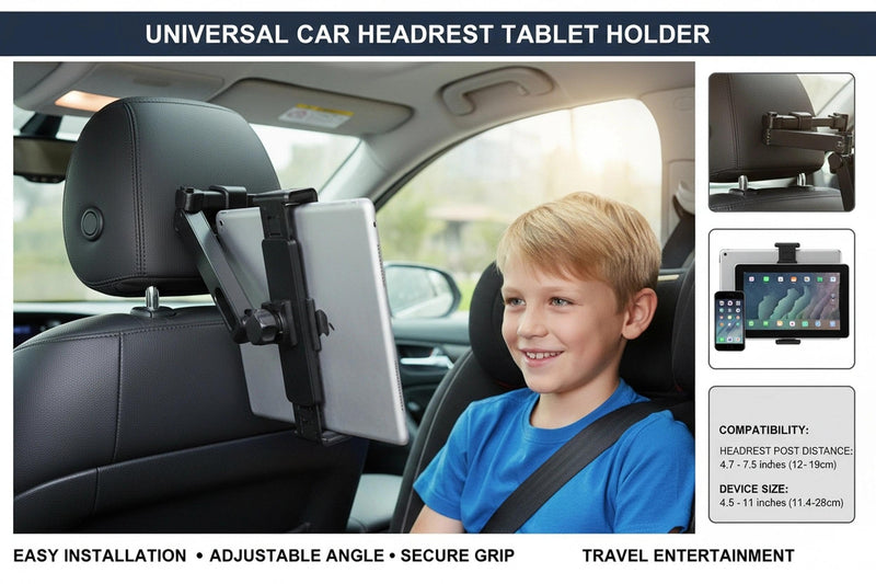 Tablet Holder for Car Holder- Headrest Tablet Mount, Other 11.94-32.77cm Cell Phones and Tablets