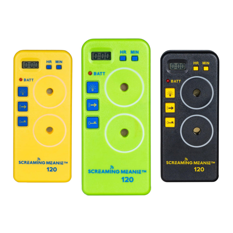 Screaming Meanie TZ-120 Extremely Loud Alarm Timer, Multi-Purpose Timer with 2 Sound Levels Perfect for Heavy Sleepers, Truckers, or Travelers (9v Battery Included) - Green