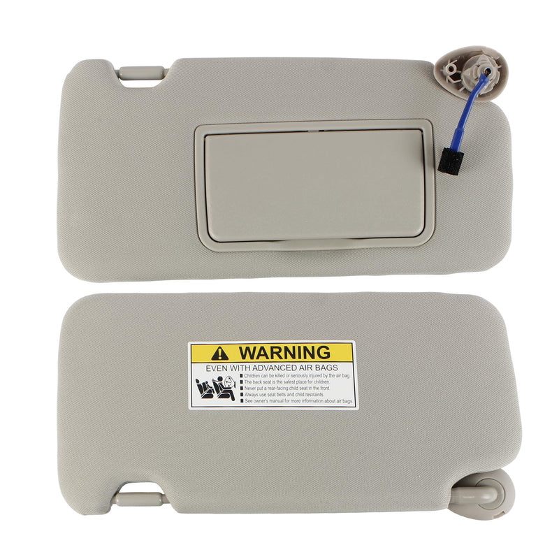 PEVEST Sun Visor with Lights&Mirror LH Driver Side-Platinum Gray Interior for Honda HR-V EX-L/EX/LX/Sport 2016-2022 | Replaces OE:83230-T7W-A12ZA, 83280-T7W-A11ZA (Honda HRV 16-22 Platinum Gray Left) Honda HRV 16-22 Platinum Gray Left
