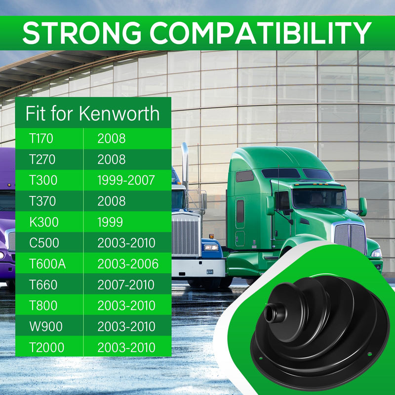 Transmission Shift Boot Fit for Kenworth T170 T270 T300 T370 K300 C500 T600A T660 T800 W900 T2000 1999-2010, Shifter Boot Replace for K042702 K042-702 924-5406 562.7593