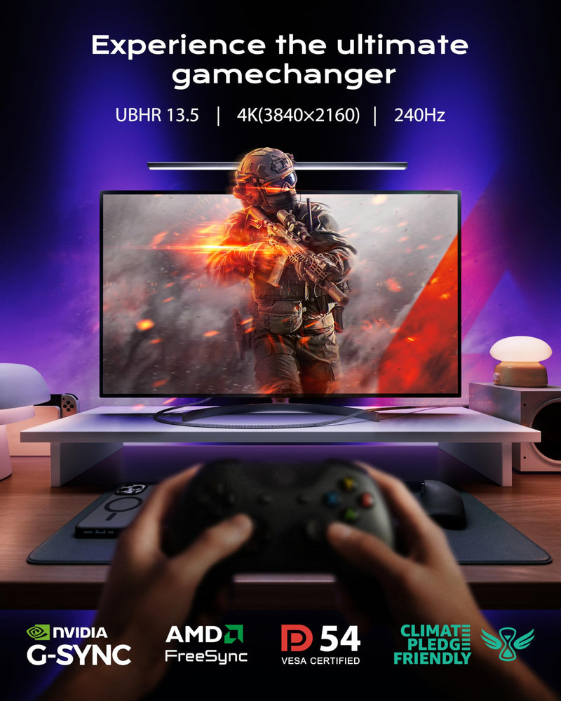 Stouchi DisplayPort 2.1 Cable 15FT, 54Gbps UHBR13.5 [16K 8K 4K@240Hz] Long Gaming Cord, DSC 1.2a, FreeSync G-Sync DP Cable, Snag-Free Shielded for RTX 5090, RX 7900, Monitor Grey