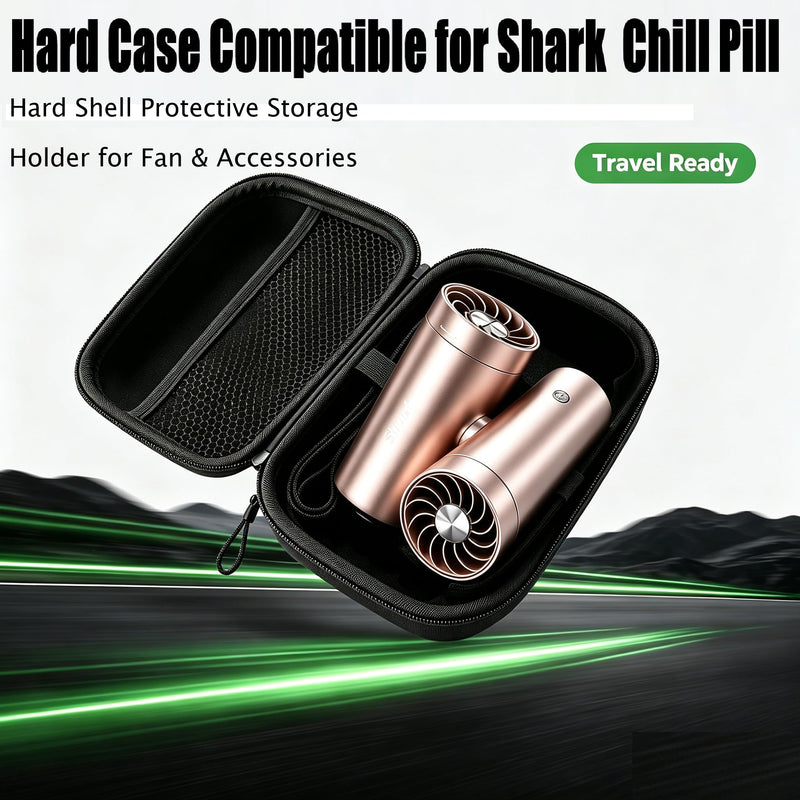 Hard Carrying Case Compatible with Shark ChillPill, Portable Shell Travel Storage (Black) Only Case