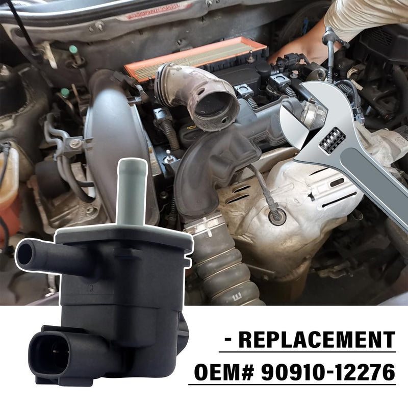 Car Vacuum Purge Valve Solenoid,Automotive Replacement Purge Valves OEM#90910-12276,Compatible with Scion Mazda Lexus Pontiac Toyota Tacoma 4Runner