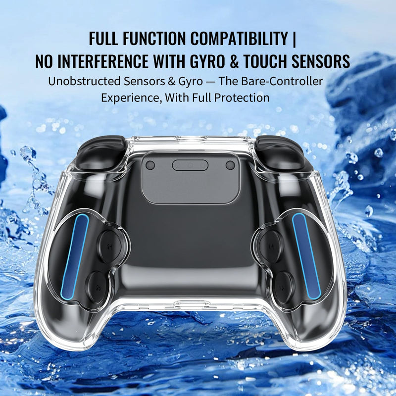 Clear Protective Case for Steam Controller 2026, Crystal Case Cover, Transparent PC Hard Shell All-Around Protective/Anti-Scratch Finish &Shockproof
