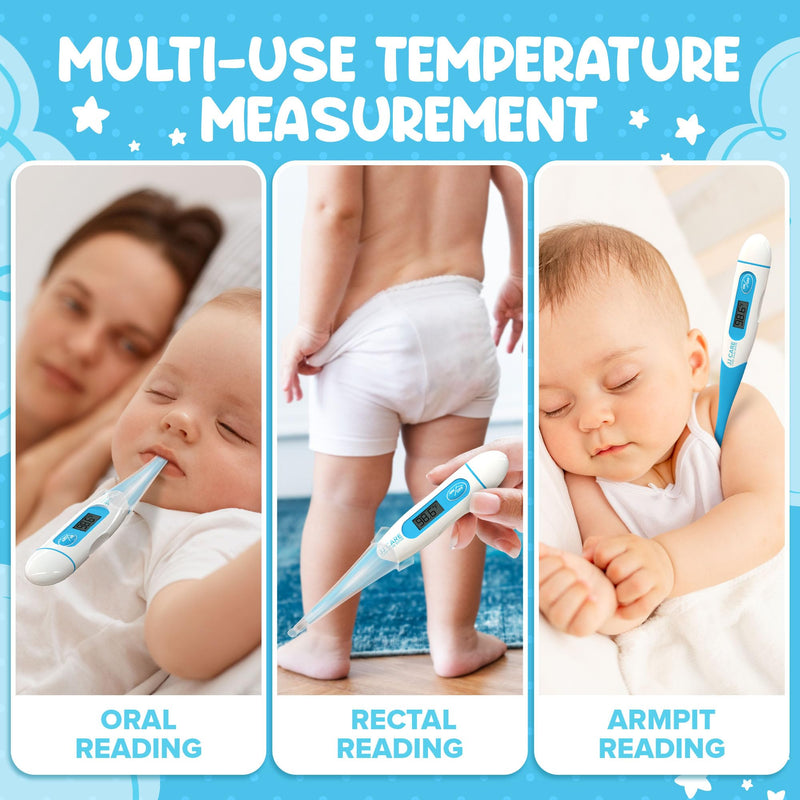 Oral Thermometer with LCD Display, Calibrated Oral Thermometer for Babies