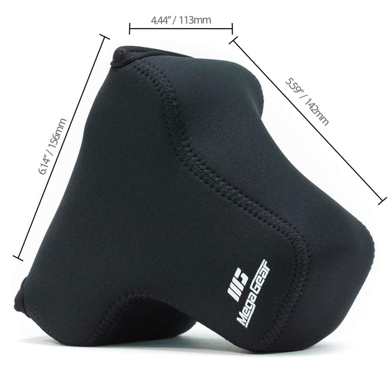 MegaGear MG1568 Ultra Light Neoprene Camera Case Compatible with Sony Alpha A7 III, A7R III, A9 (28-70mm) - Black, One Size