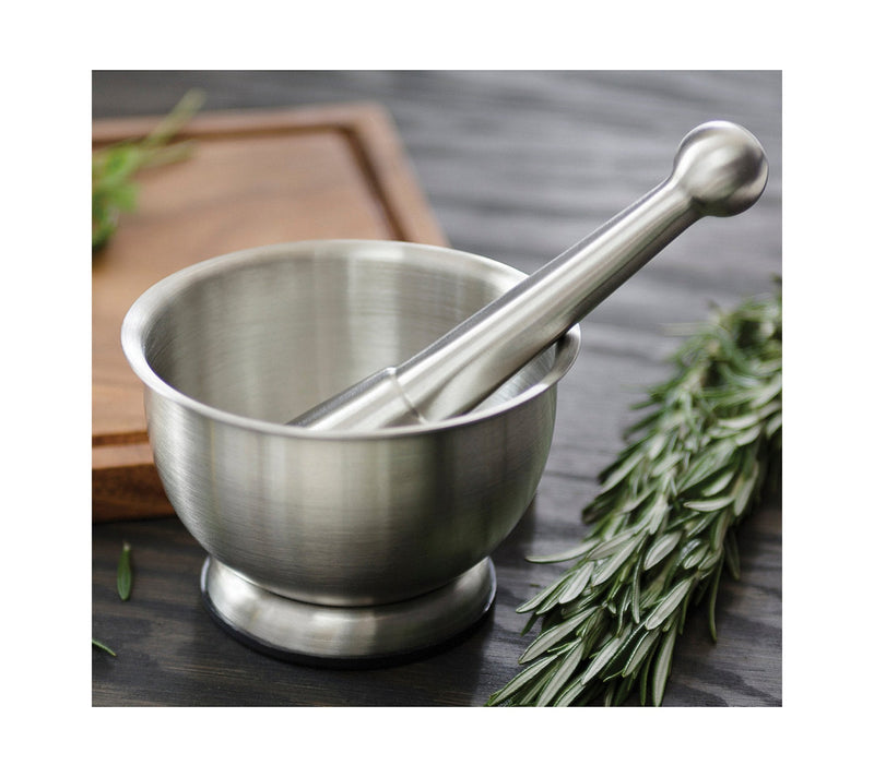 Fox Run Mortar and Pestle, Stainless Steel