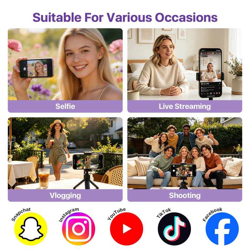 Touch Selfie Monitor Screen for iPhone 17, Magnetic Back Camera Monitor | 4K 60fps Recording, 180° Rotation, Built-in Speaker, Remote Control, 4.02" Vlog Screen for iPhone 17/16/15/14/13/12 & Android