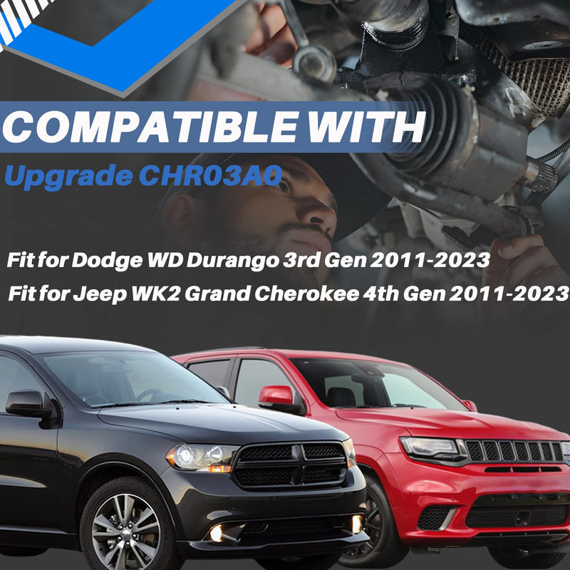 Upgrade CHR03A0 Driveshaft Center Support Bearing Carrier Compatible with Dodge WD Durango 2011+，for Jeep WK2 Grand Cherokee 2011+ Replace 52853646AE 52853646AC (Black) Black