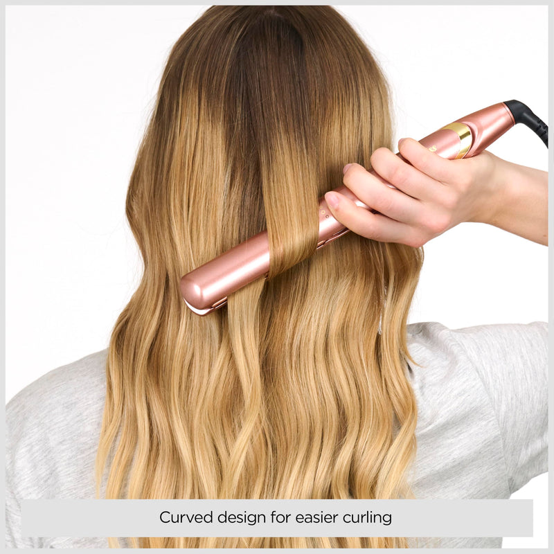 BaByliss Rose Gold Hair Straighteners - Ceramic Plates for Smooth Styling, Multi-Voltage Worldwide use, Ultra-Fast 15 Second Heat Up, 3 Heat Settings Up to 235°C, 2598U