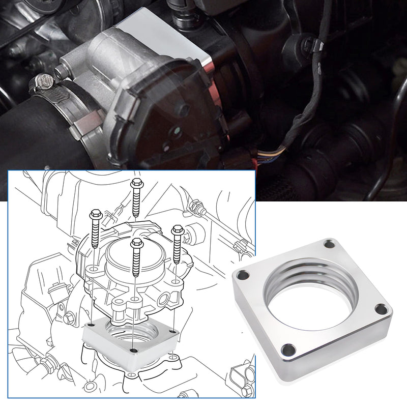 Throttle Body Spacer 1068 Replacement for Jeep Wrangler TJ YJ 87-06, Cherokee XJ 84-01