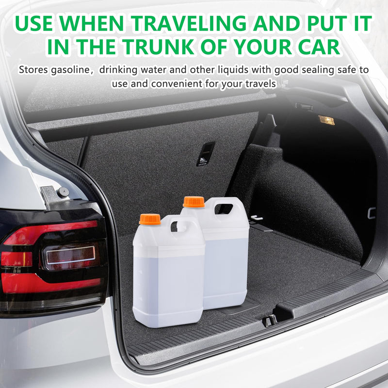3 Pcs 1 Gallon Plastic Jugs, Gallon Water Jug for Water Storage Containers 1 Gallon Jug For Water Sauces Soaps Detergents Liquids Cleaning Solutions, Ideal for Home, Camping, and Outdoor Activities